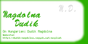 magdolna dudik business card